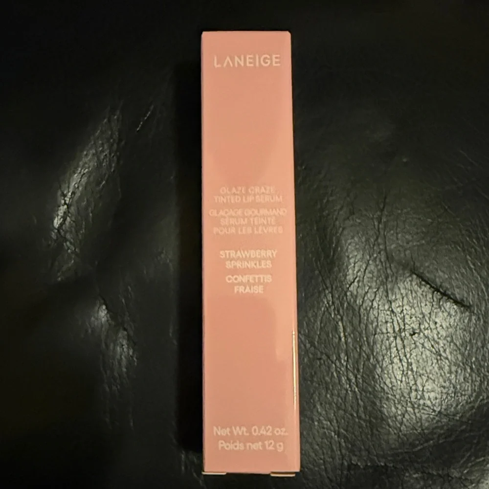 Laneign Glaze Craze Tinted Lip Serum strawberry sprinkles NIB